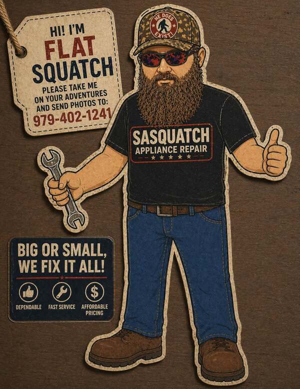 Flat Squatch — community mascot